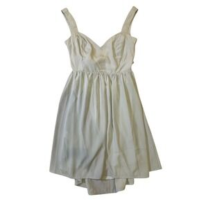 Solemio Green Dress Sleeveless Party Cocktail Casual Dress Hi-Lo Hem Size Small